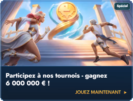 Bannière des tournois de Casea Casino