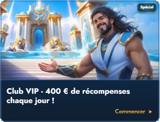 Bannière du VIP Club de Casea Casino